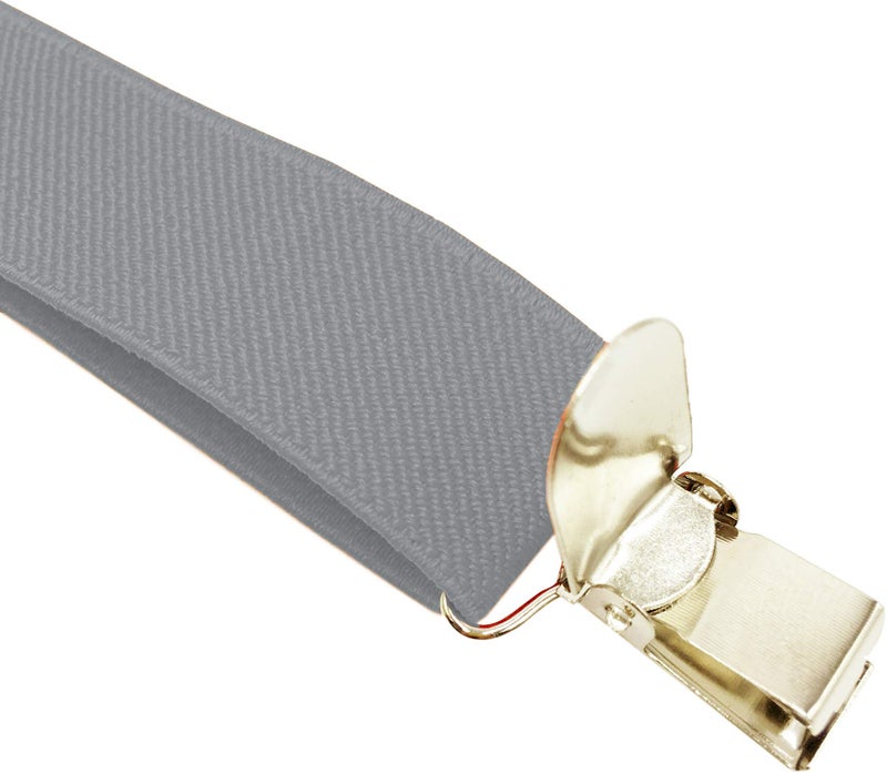 Consumable Depot Solid Color Suspenders Y-Back | Adjustable and Elastic | (Lighit Grey) - Image 4